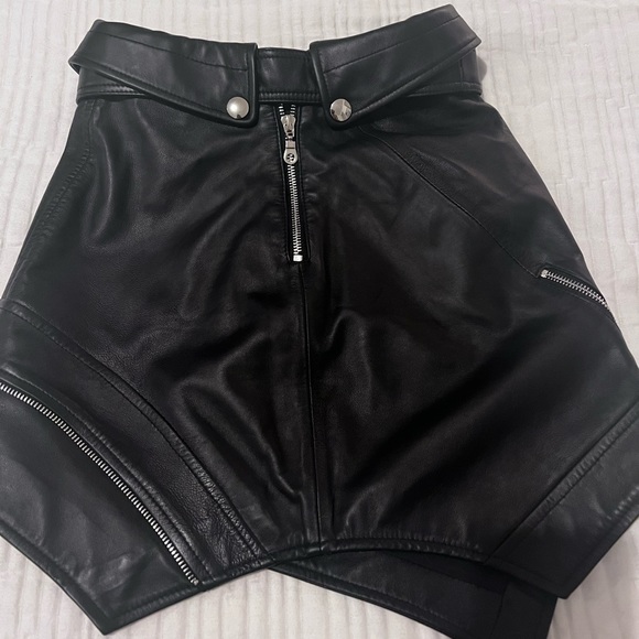 CATWALK COLLECTION Zachary Leather Skirt - Picture 3 of 5